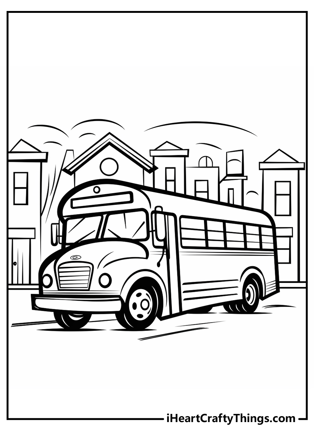 School bus coloring pages updated