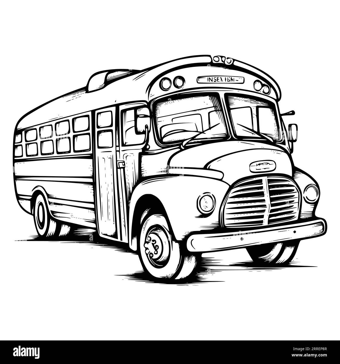 Printable school bus coloring pages black and white stock photos images