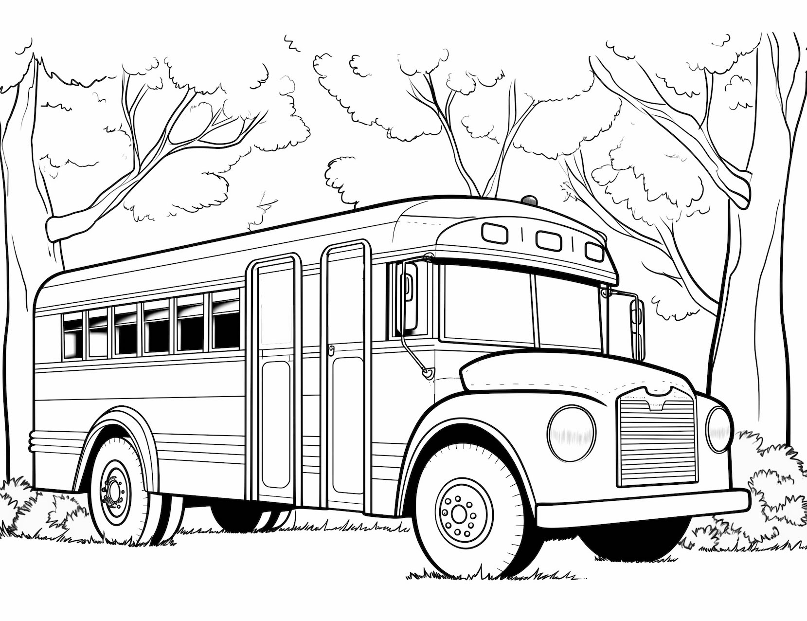 Unique school bus coloring pages free printable