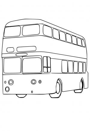 Free printable bus coloring pages for adults and kids