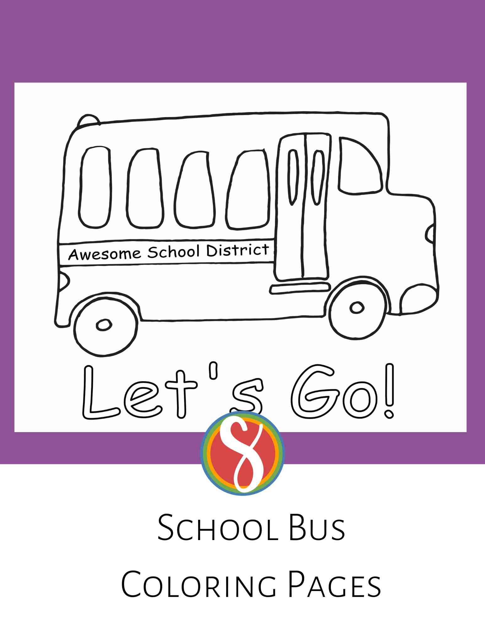 Free school bus coloring pages â stevie doodles