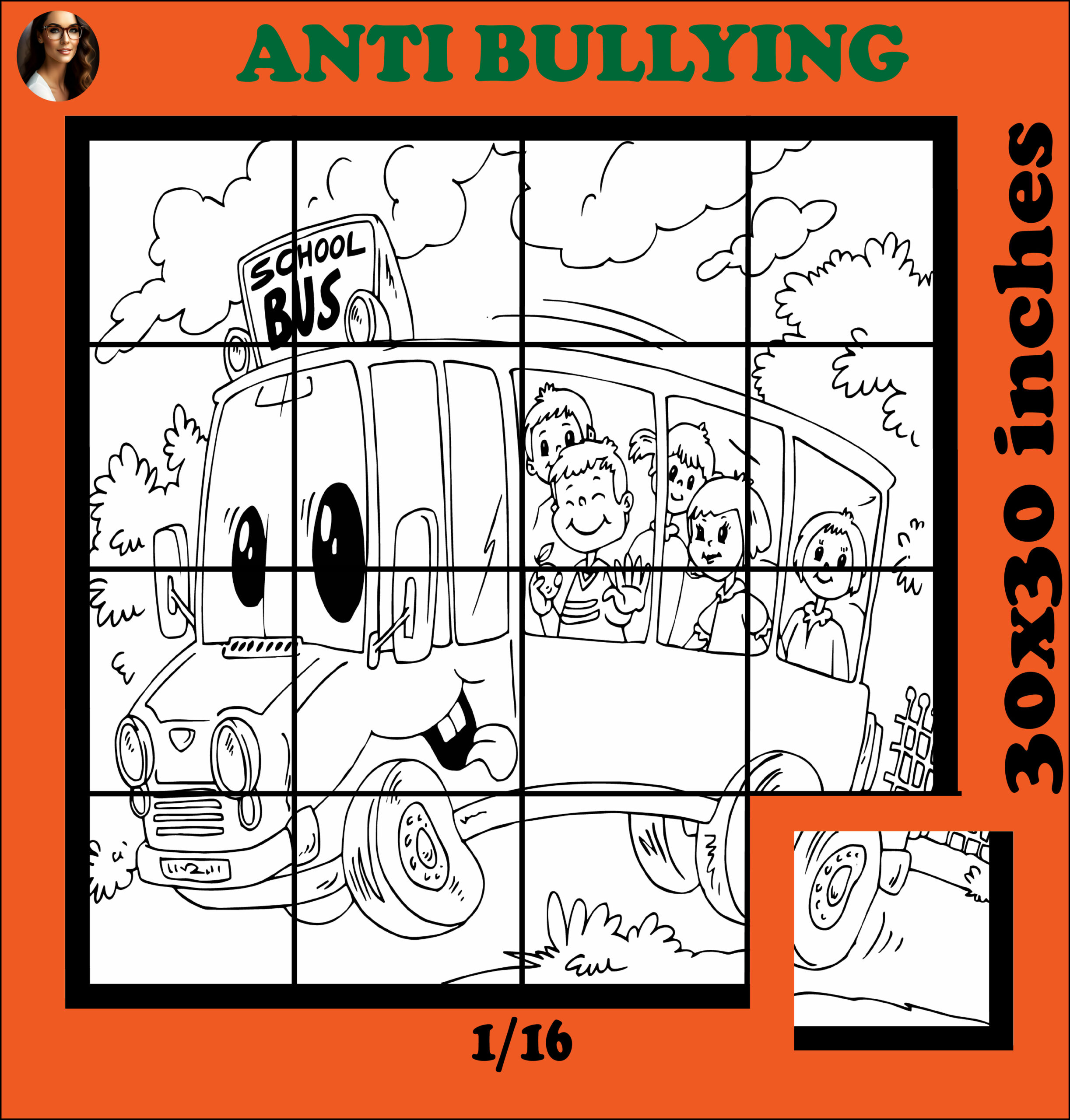 National school bus safety week october printable collaborative poster coloring made by teachers