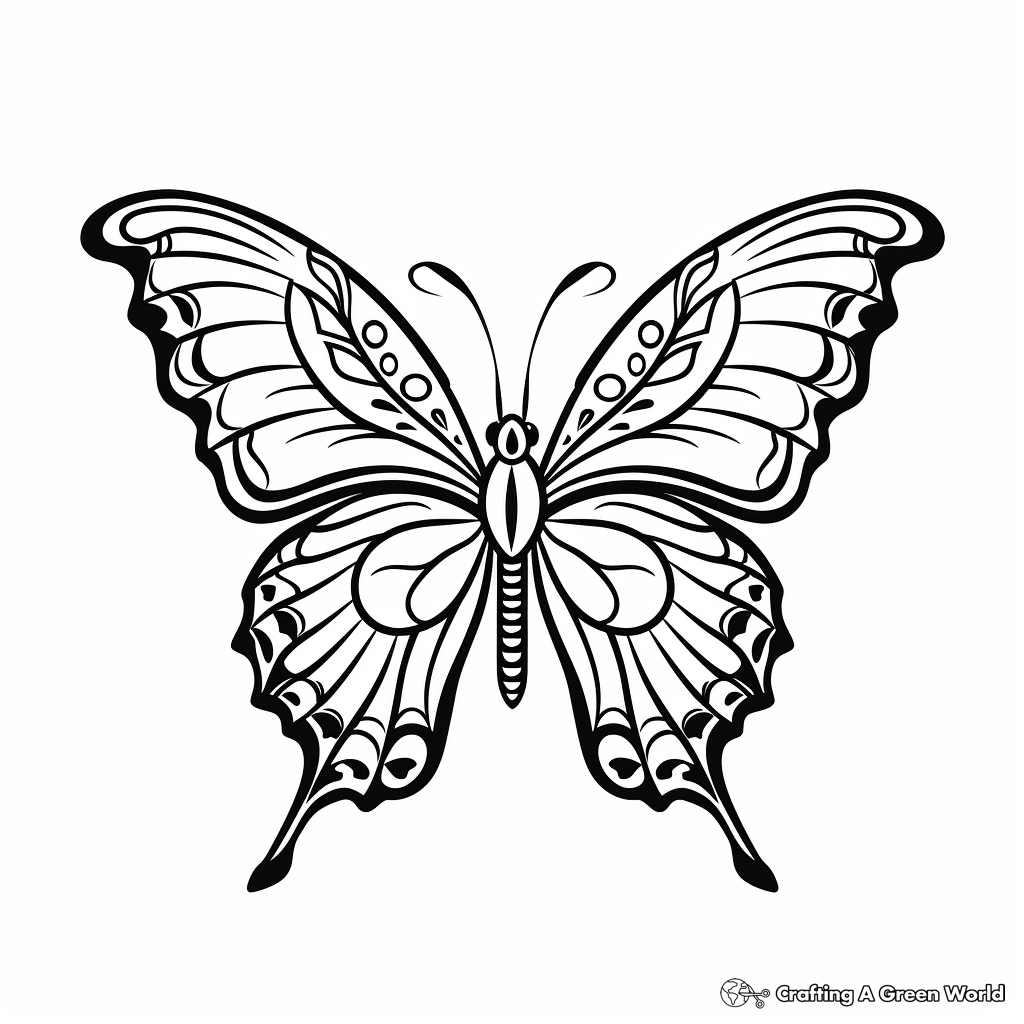 Butterfly coloring pages