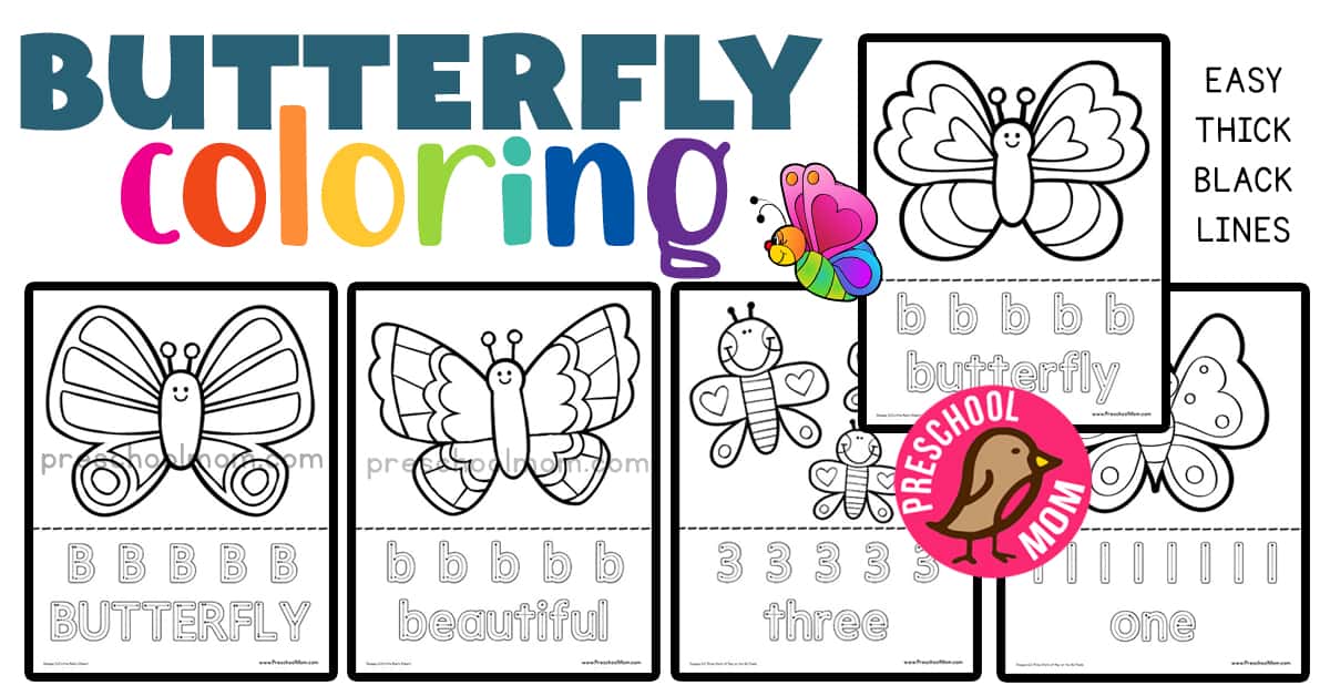 Butterfly coloring pages