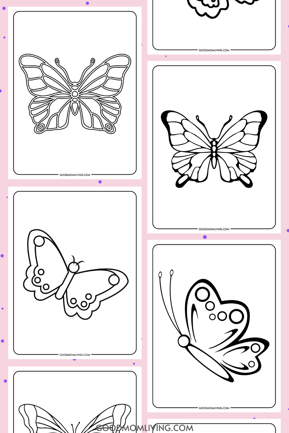 Printable butterfly outline templates free images