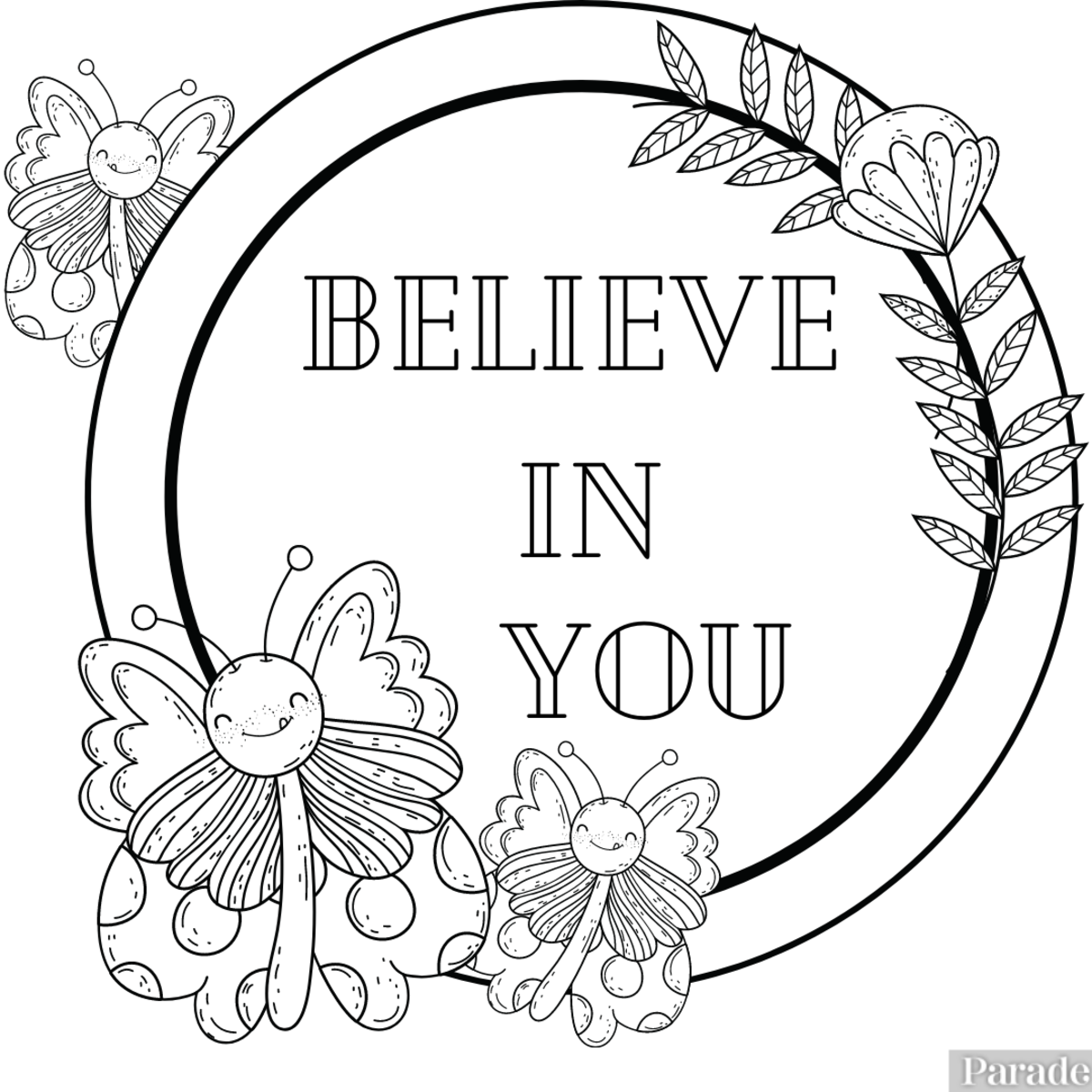 Butterfly coloring pages free printable sheets