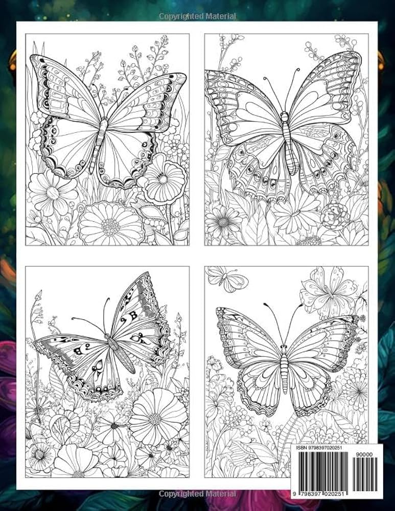 Large print butterflies and flowers coloring book fluttering beauty a large print butterflies and flowers coloring book for relaxation and delight dove james garza luis books