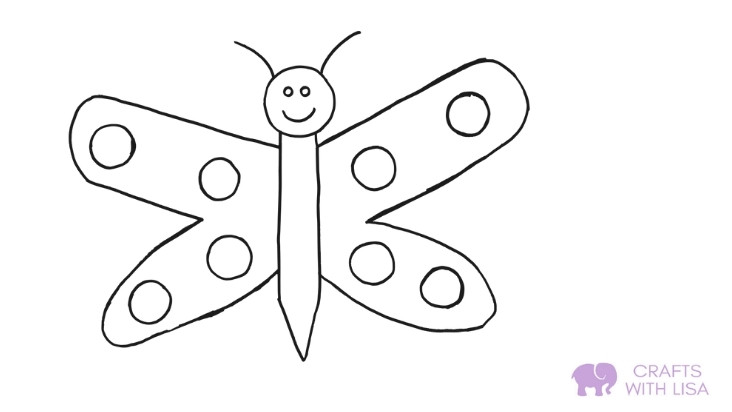 Butterfly coloring page