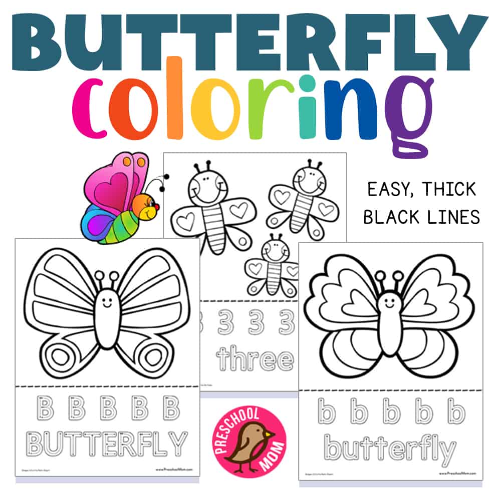 Butterfly preschool printables