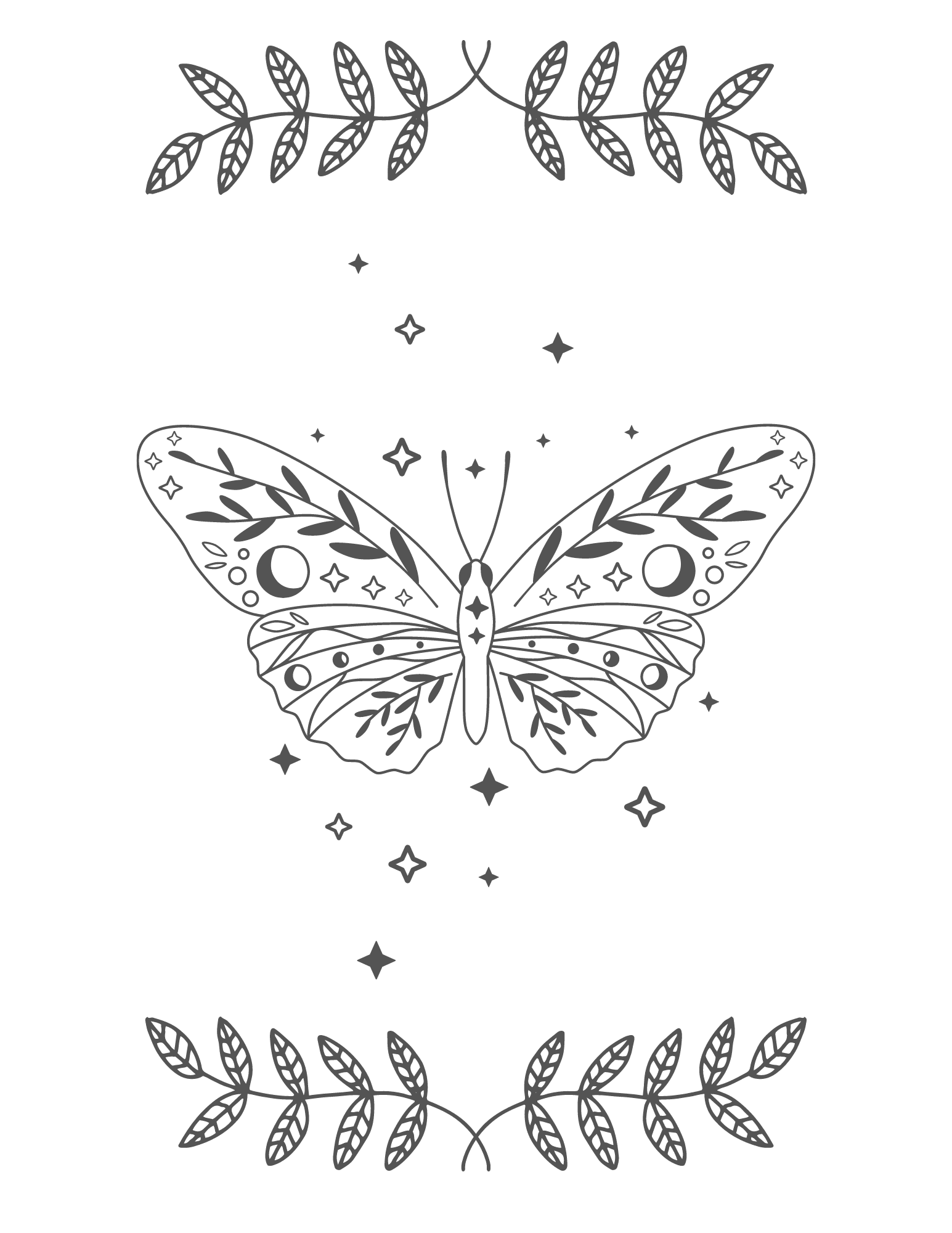 Free printable butterfly coloring pages