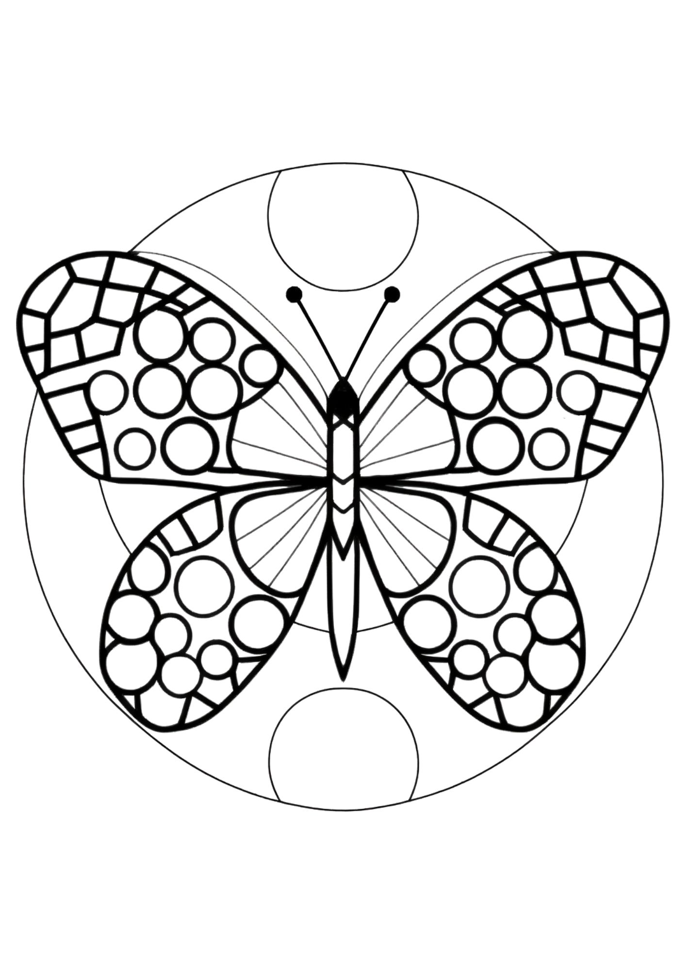 Unique butterfly coloring pages for adults and kids