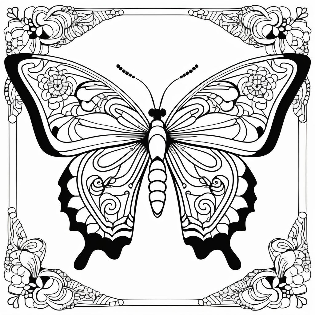 Butterfly mandala coloring books