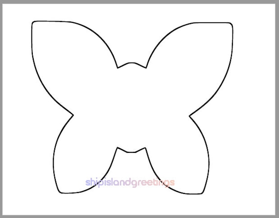 Inch printable butterfly template