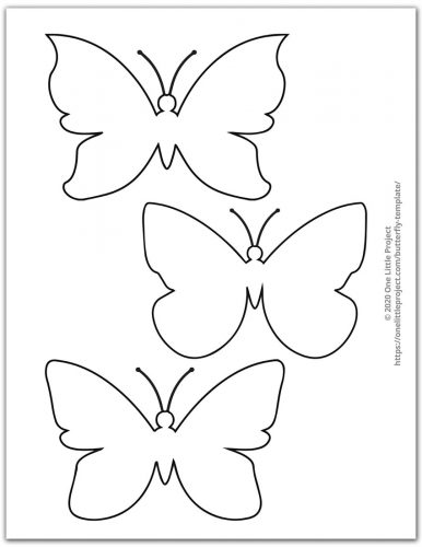 Butterfly template free printable butterfly outlines