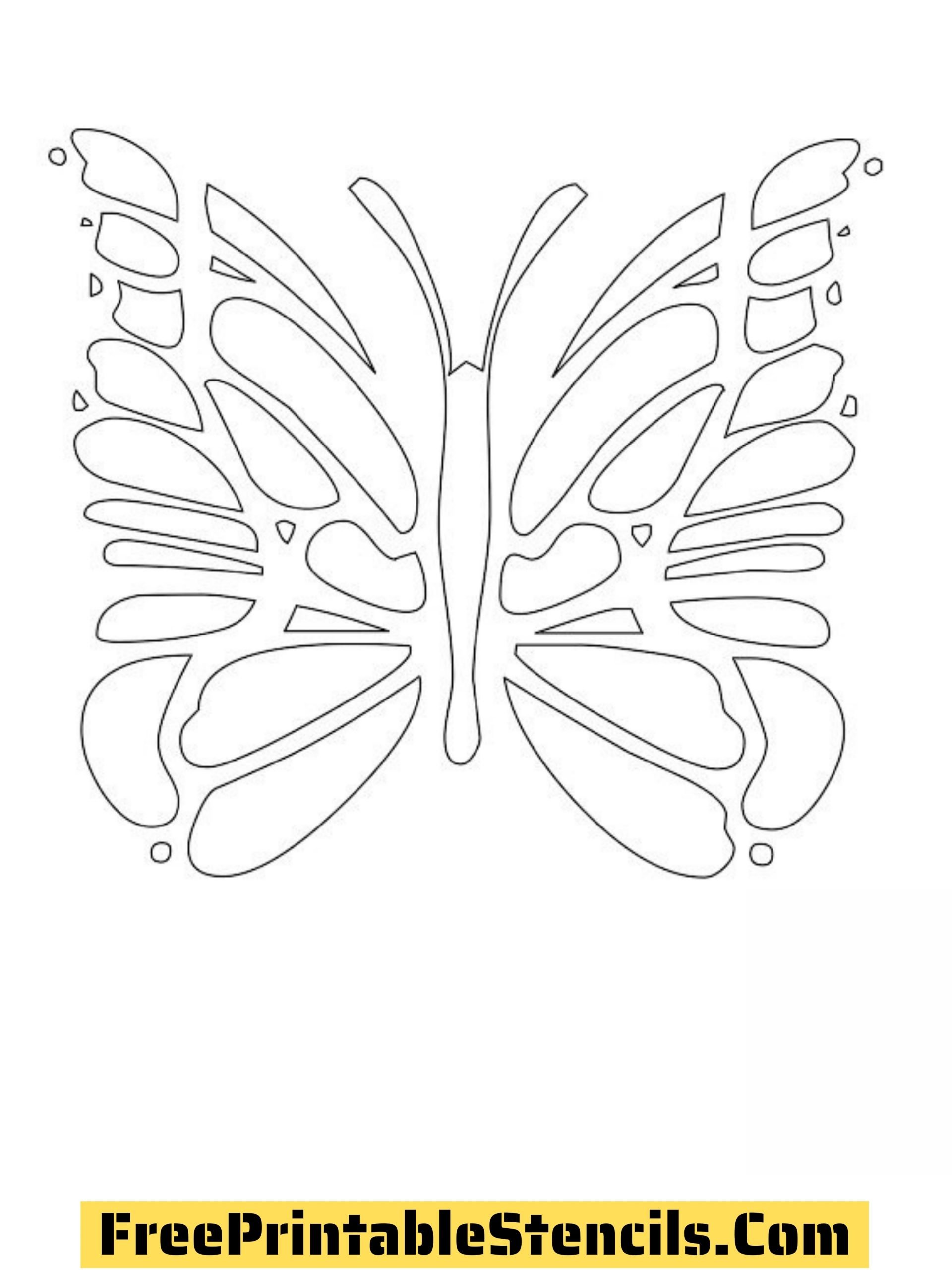 Free printable butterfly stencils silhouettes and templates