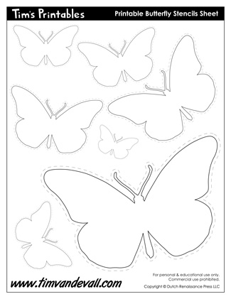 Butterfly templates butterfly shapes â tims printables