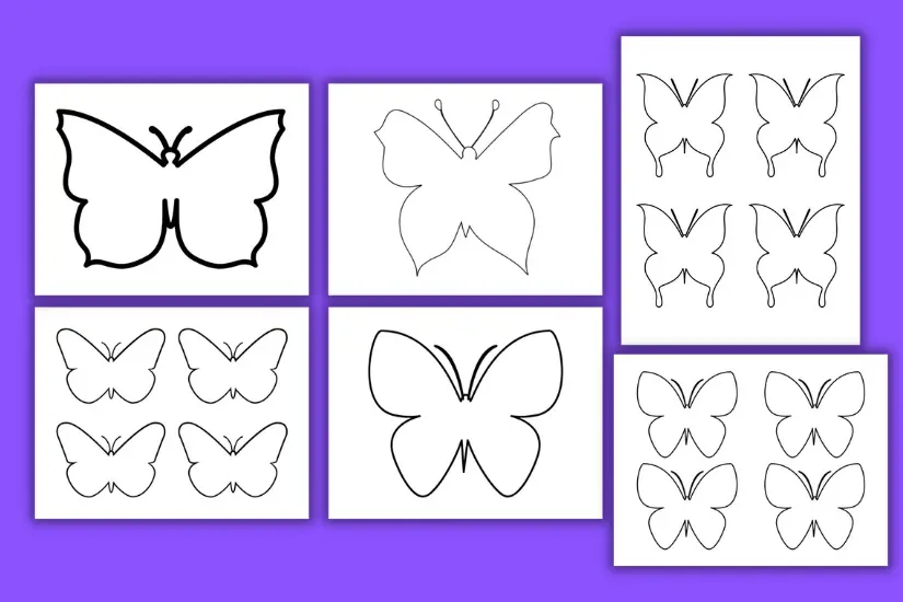 Free printable butterfly templates