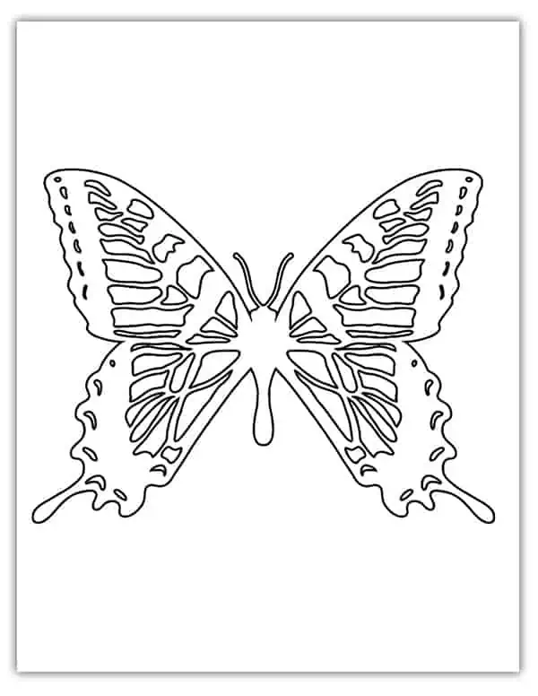 Free printable butterfly outlines and templates