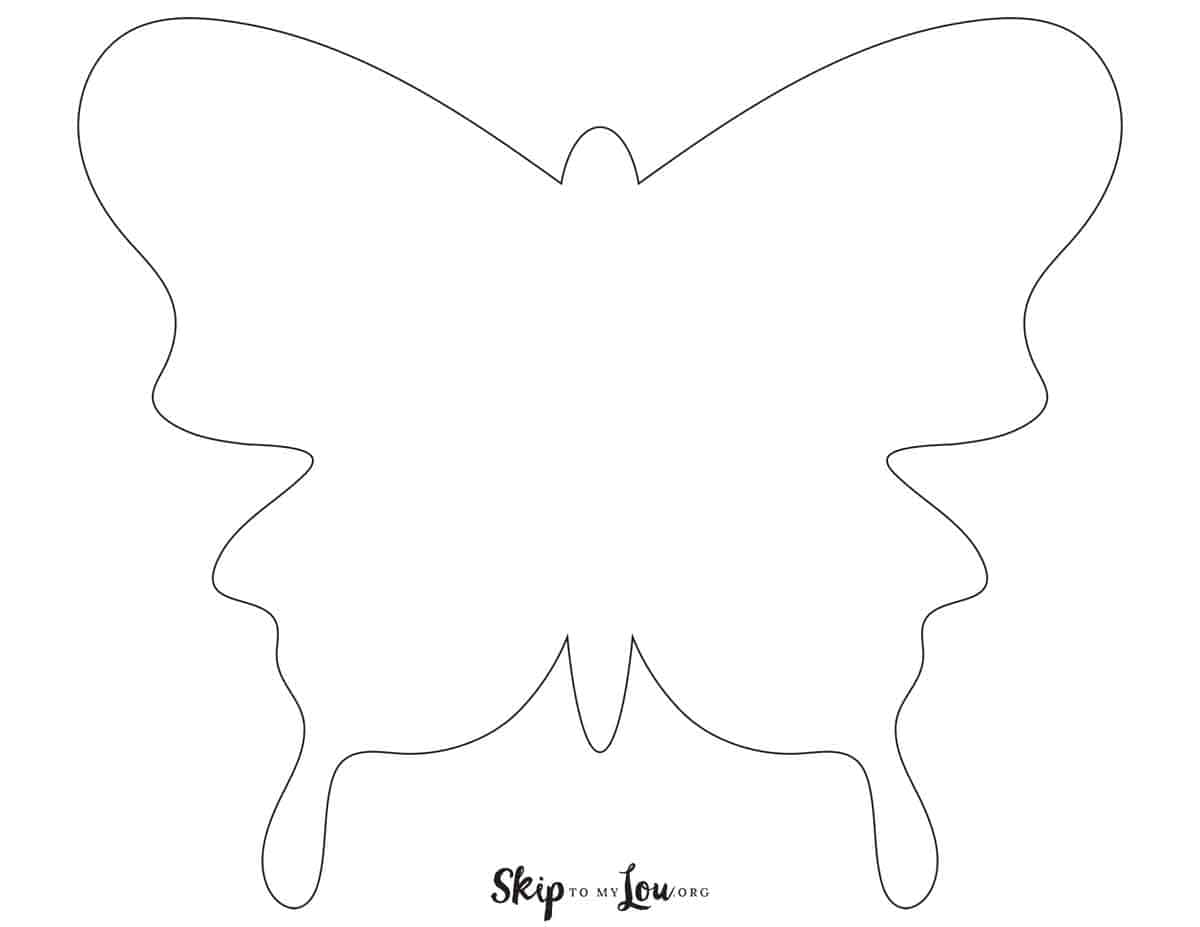 Butterfly outline skip to my lou