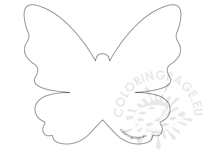 Mothers day printable butterfly template coloring page