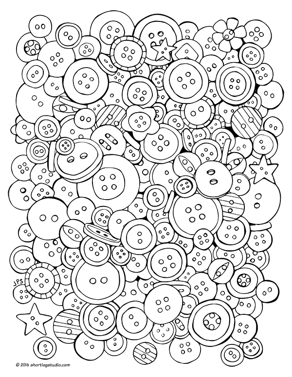 Meditative coloring sheets â short leg studio