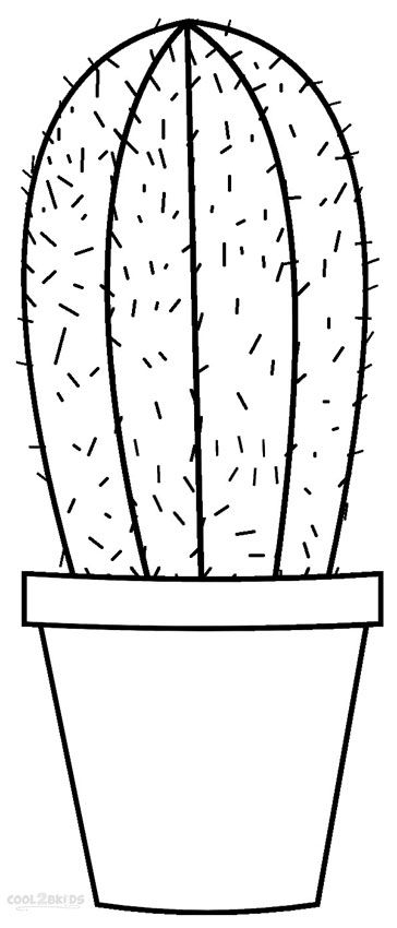 Printable cactus coloring pag for kids coolbkids coloring pag for kids coloring pag cactus craft