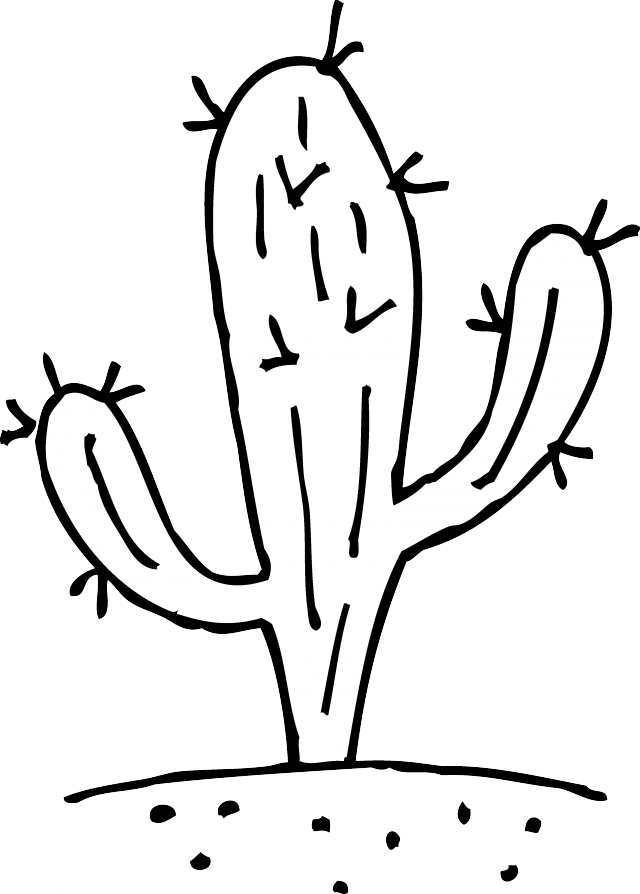 Download or print this amazing coloring page prickly cactus coloring page free clip art cacâ coloring pages flower coloring pages pumpkin coloring pages