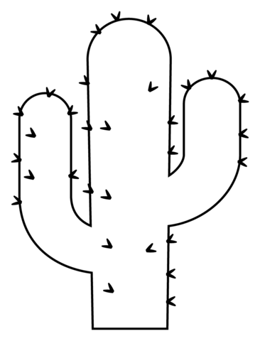 Cactus emoji coloring page free printable coloring pages