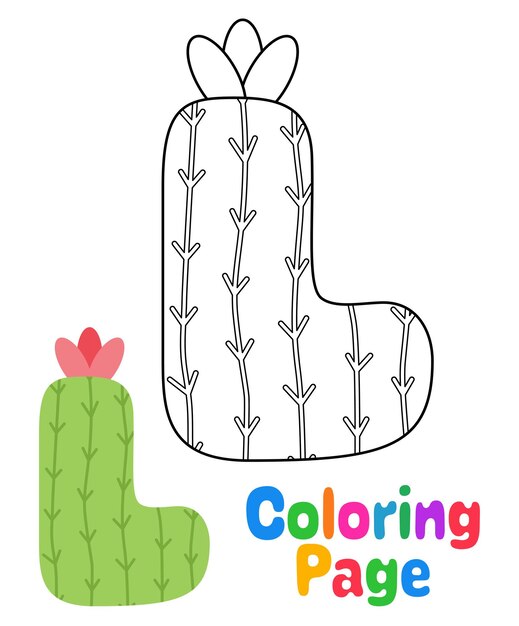 Page cactus coloring page images