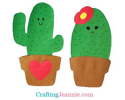 Cactus crafts free template