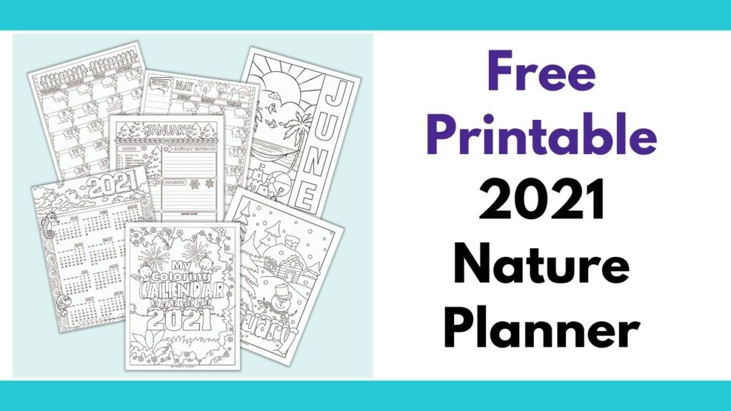 Free printable nature planner for