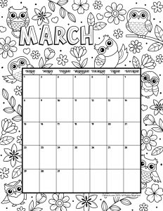 Printable coloring calendar for and woo jr kids activities childrens publishing