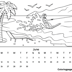 June coloring pages printable for free download
