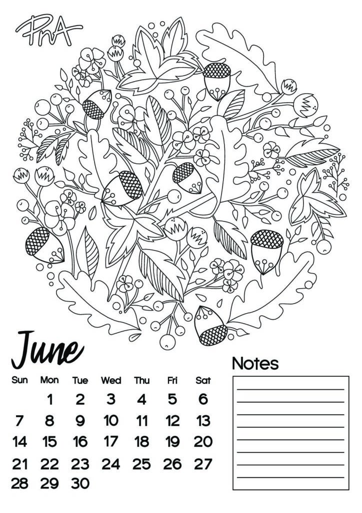 June louring printable