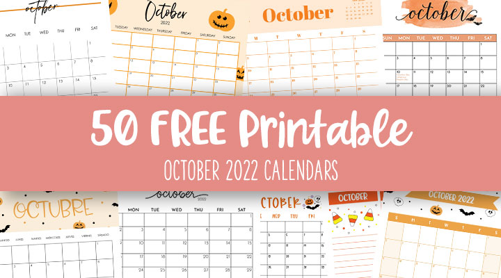 October calendars