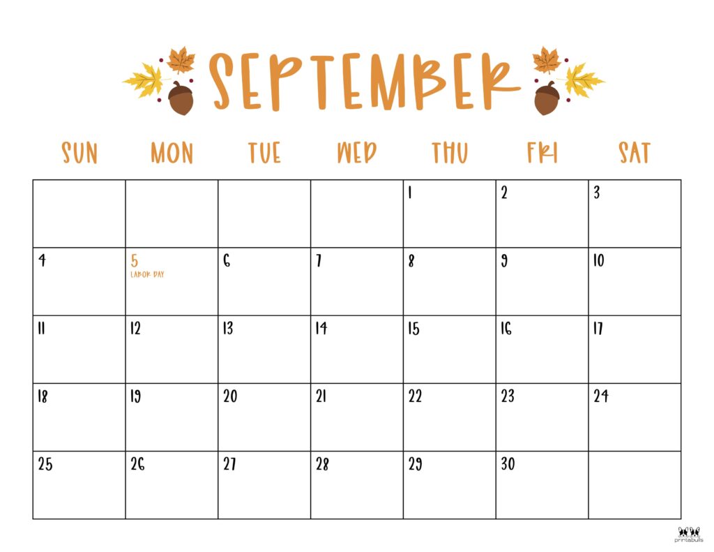 September calendars