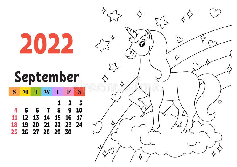 Calendar template coloring stock illustrations â calendar template coloring stock illustrations vectors clipart