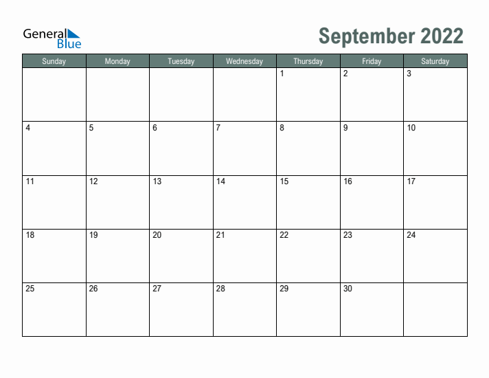 September monthly calendar pdf word excel