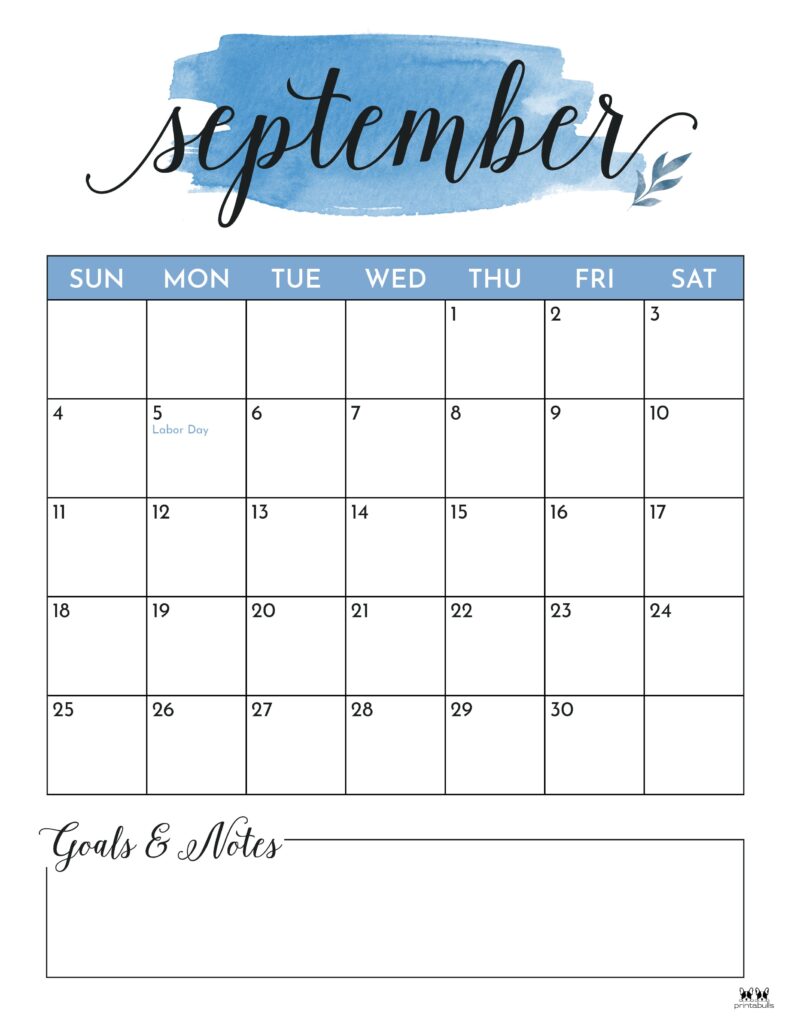 September calendars