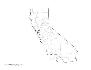 California coloring page