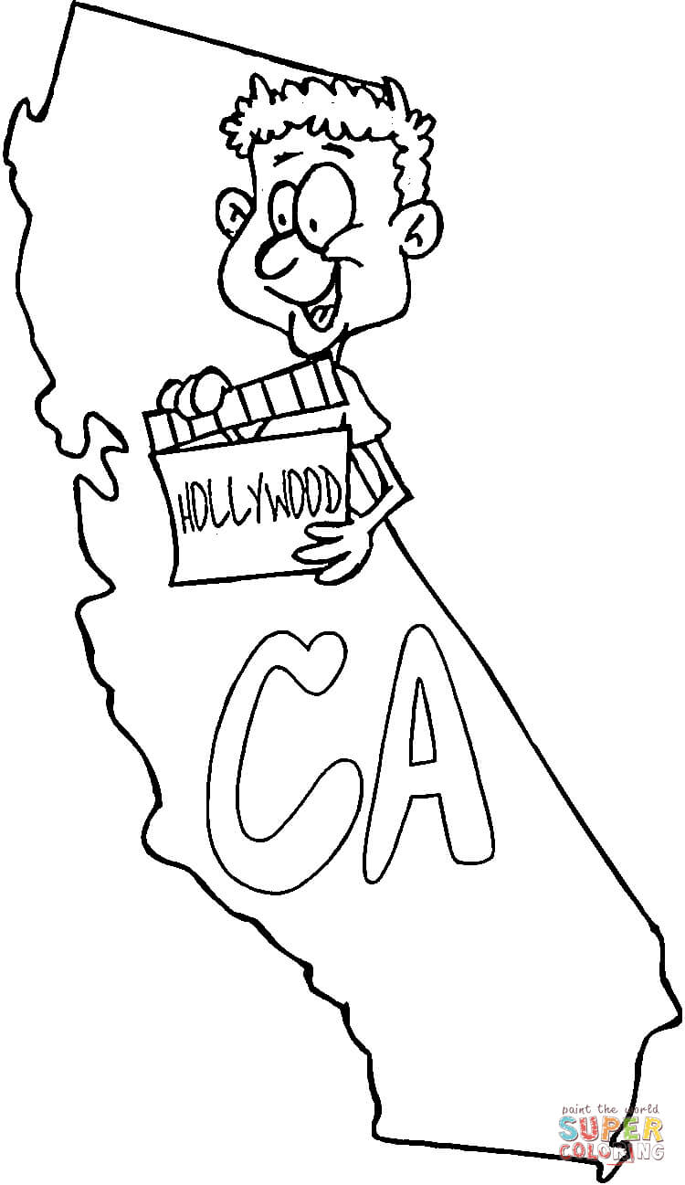 California map coloring page free printable coloring pages