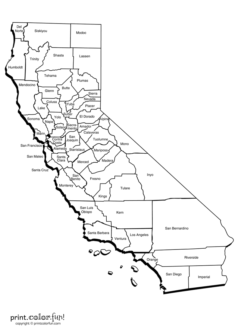 California maps basic facts about the state at