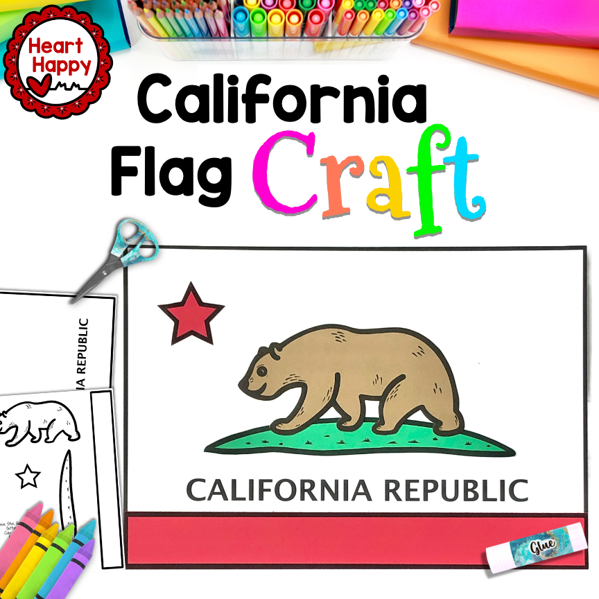 California state flag craft california state symbols made by teachers