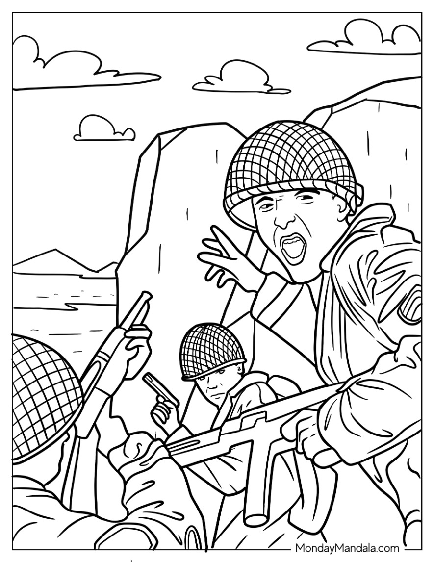 Call of duty coloring pages free pdf printables