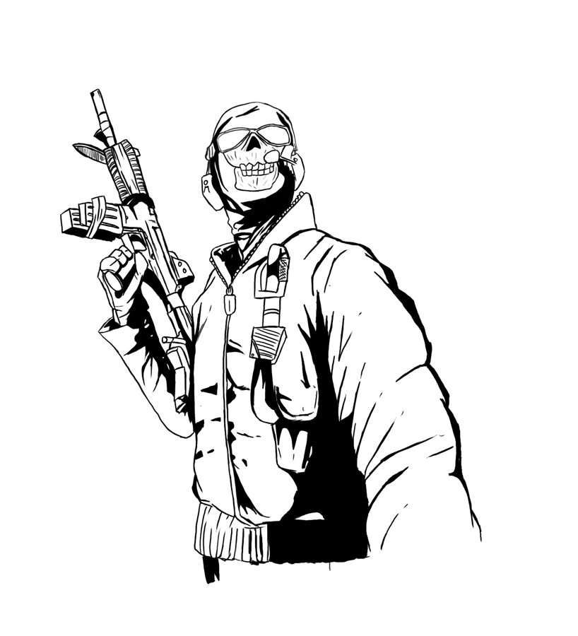 Call of duty coloring pages