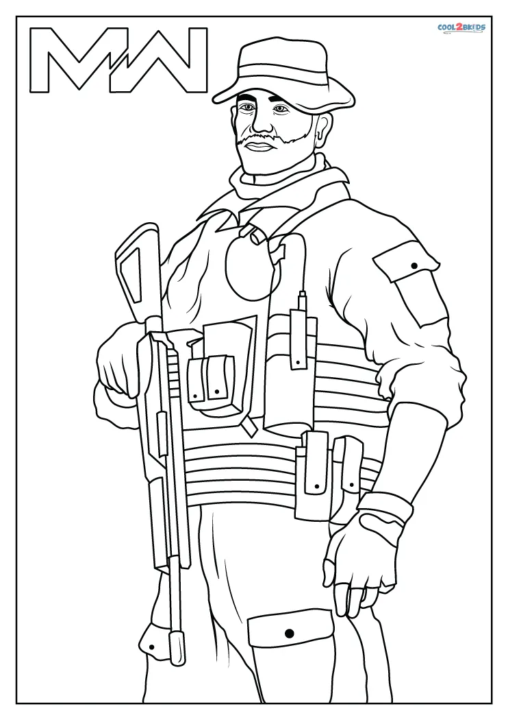 Free printable call of duty coloring pages for kids