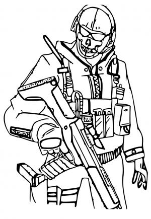 Free printable call of duty coloring pages for adults and kids