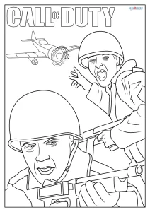 Free printable call of duty coloring pages for kids