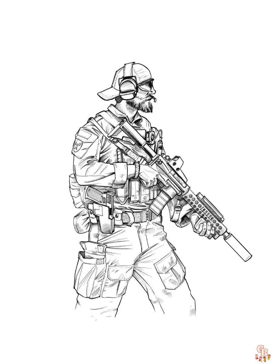 Printable call of duty coloring pages free for kids and adults