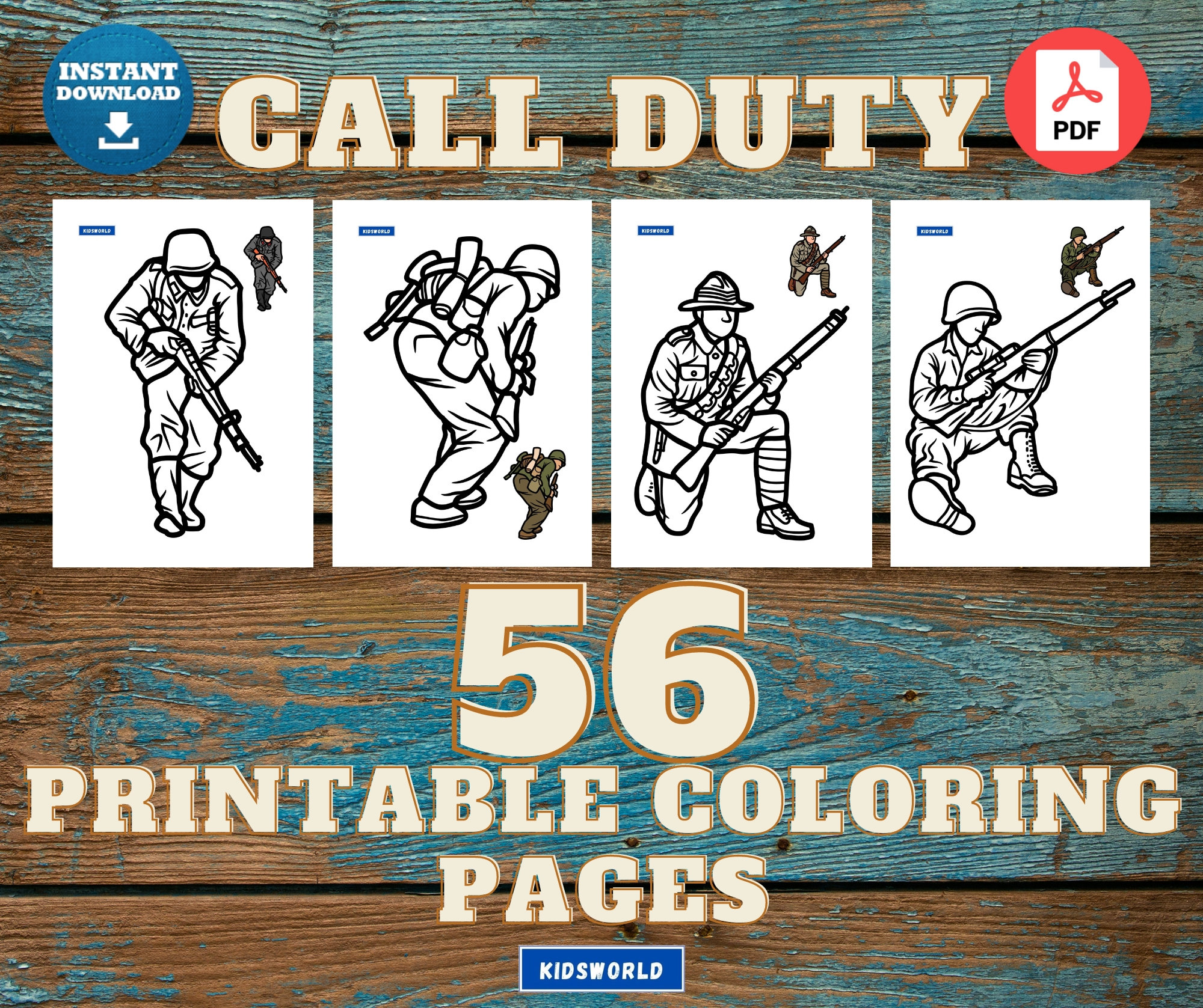 Printable call duty coloring pages pdf